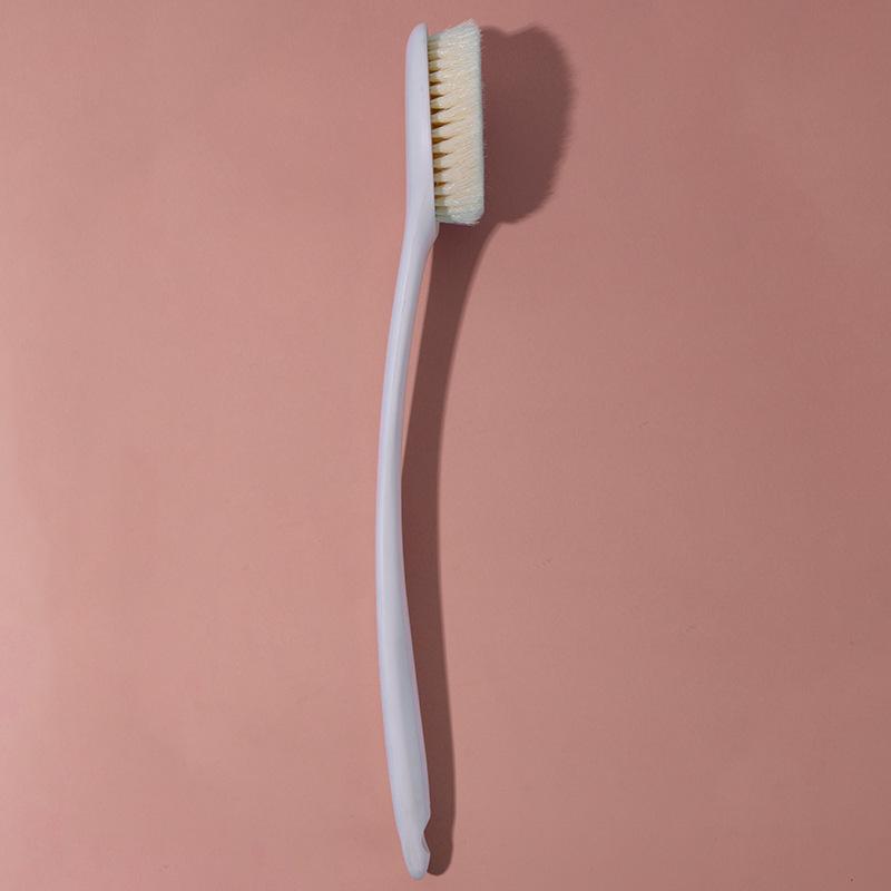 Long-Handled Soft Bristle Bath Brush with Towel for Powerful Back Scrubbing