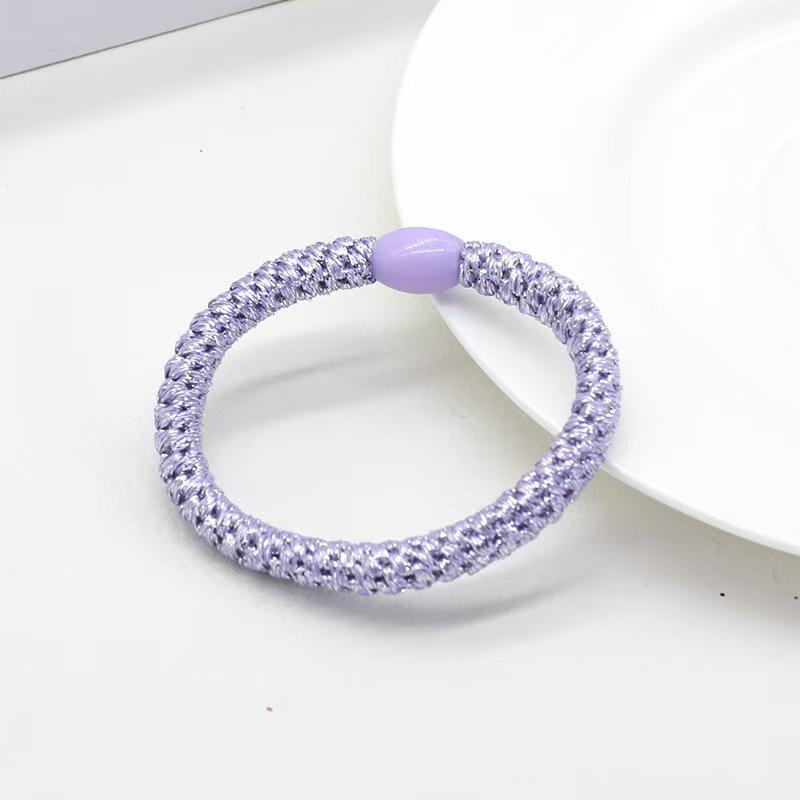 High-Elastic Embroidery Thread Hair Tie for Women - Twisted Ponytail Holder