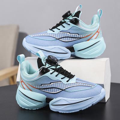 Boys' Shoes Mesh Breathable Children's Running Basketball Red Rabbit Shock-absorbing Training Sports