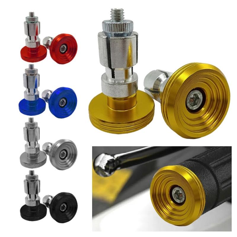 Stylish Motorcycle Handlebar Stoppers Metal Designs Motorcycle Handlebar Caps with Enhanced Friction for Better Control