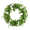 Saint Patricks Day Decorations Artificial Wreath Green Shamrocks Wreath for Front Door