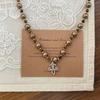 French Vintage Pearl Necklace, Light Luxury Elegant Clavicle Chain for Women