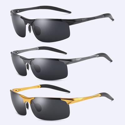 3 PZ Occhiali da Sole Sportivi HD da Ciclismo Uomo Alluminio Magnesio Occhiali Protezione UV Occhiali da Corsa