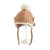 Winter Children's Knitted Hats with Thickened Warmth, Windproof and Ear Protection for Girls and Boys