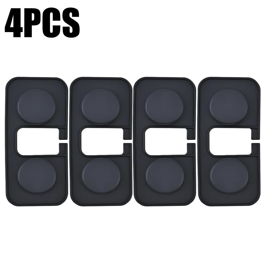 Universal Anti-Collision Noise Reduction Car Door Limiter Cover Silicone Shock Absorbing Interior Screw Cap Protective Sleeve