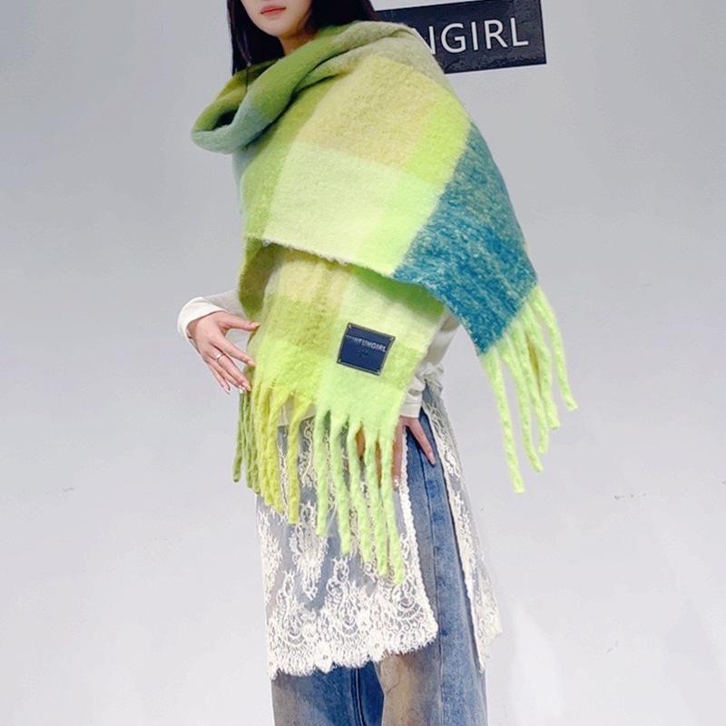 Szalik imitujący kaszmir w stylu koreańskim: Miękkie, ciepłe, modne i uniwersalne dla kobiet