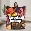 Cowboy Bebop Spike Spiegel Knitted Blanket Hot Japanese Anime  Fleece Throw Blanket Decoration Soft Warm Bedspread Multifunction