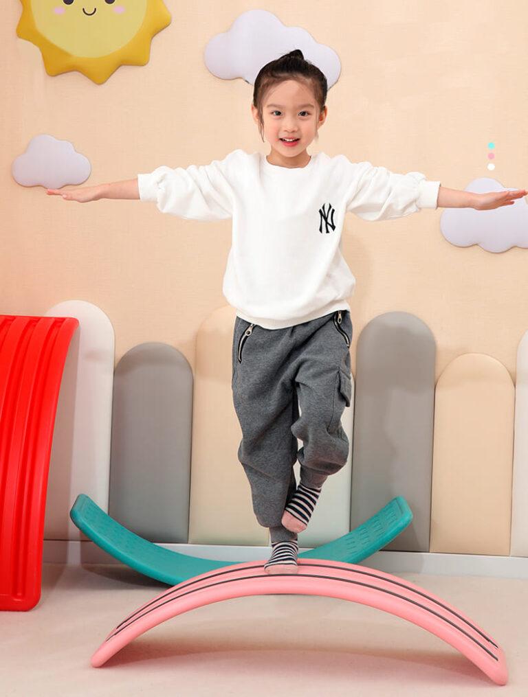 Balance board Children's wobble board balance trainer balance game balancing beam Wobble orange
