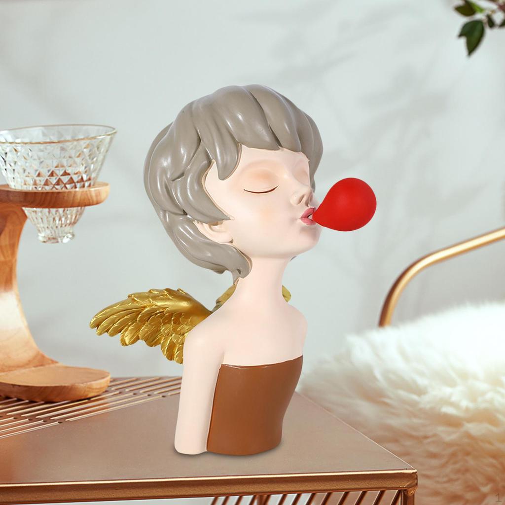 Statue Desk Ornament Crafts Collectible Art Decorative Resin Sculpture Figurine for Wedding