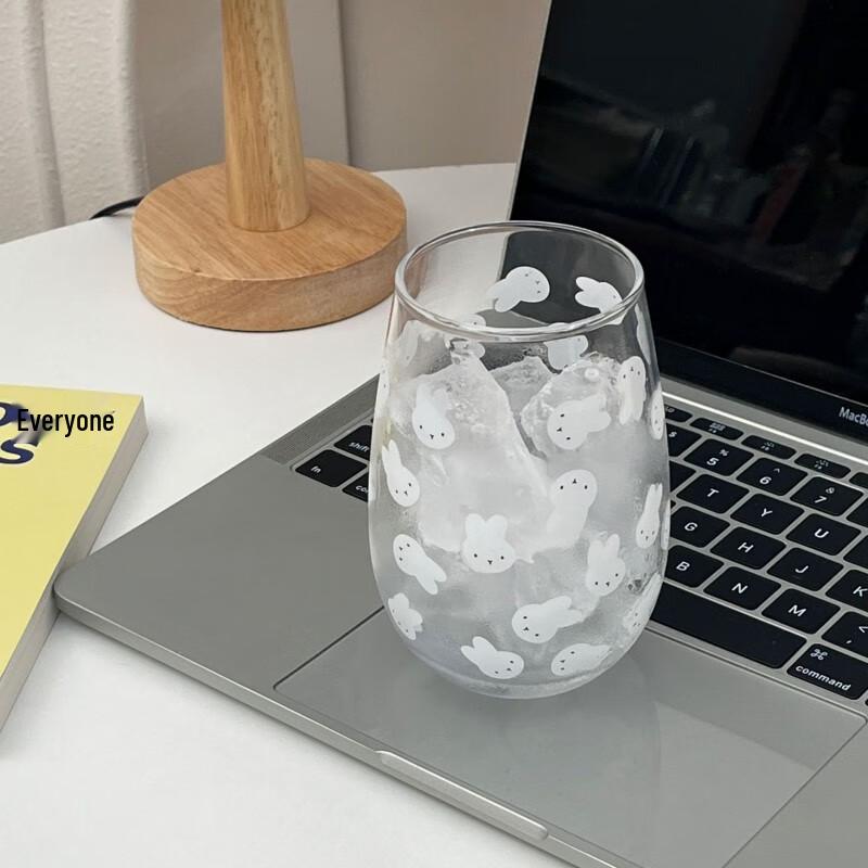 Cute Rabbit Belly Glass Cup