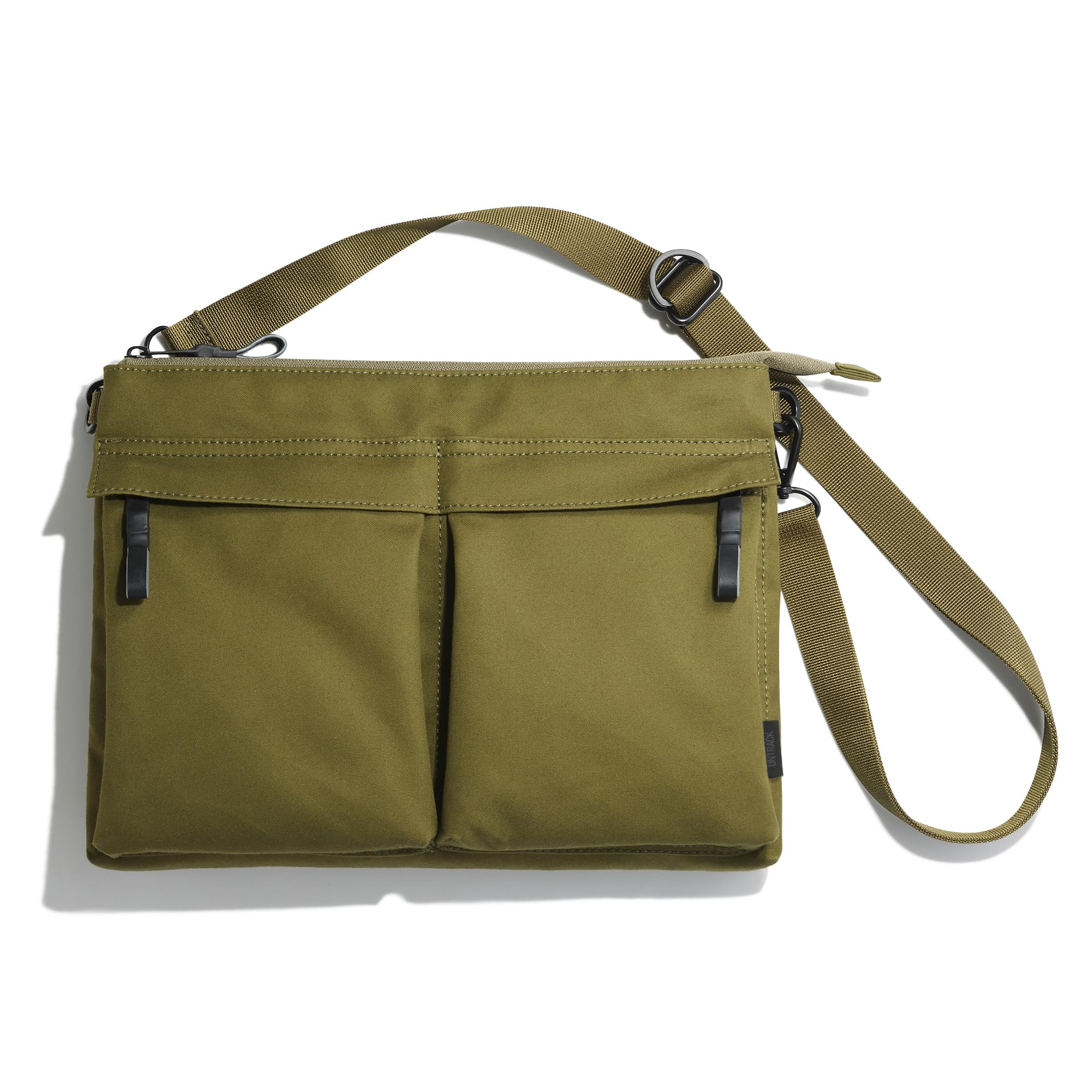 

CITY Helmet Shoulder Bag Ventile Fabric Sacoche B5 Size Khaki [Antrac] [M] Men s