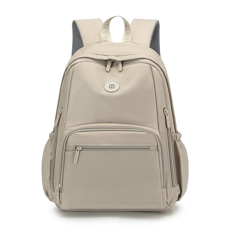 Schoolbag backpack women's 1011 new large-capacity computer bag multi-pocket college student schoolbag can be set with tie rod travel backpack
