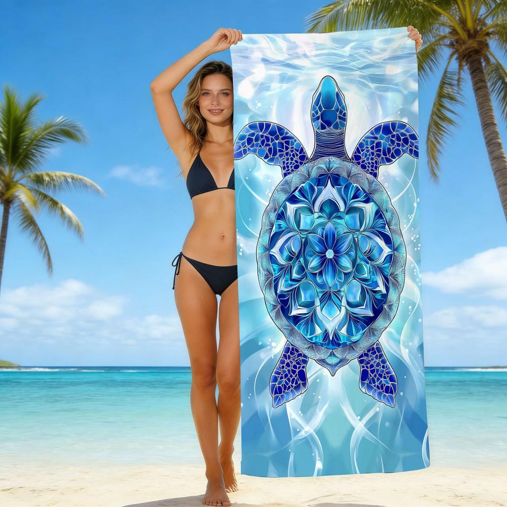 The New Microfiber Turtle Beach Towel Is Popular, And The Water-Absorbing Quick-Drying Bath Towel Does Not Stick To Sand.