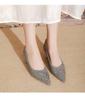 Women's Pointed Rhinestone Stiletto High Heels - Comfortable, Elegant Evening Shoes