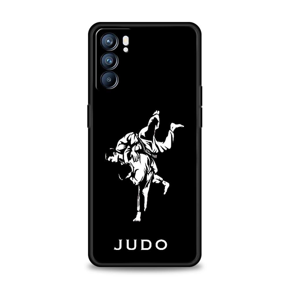 Japanese Martial Judo Phone Case For Oppo A54 A53 A52 A15 A95 A16 A78 A79 A80 A98 4G Find X5 X6 Reno10 12 13 F Pro 5G Cover