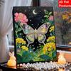 DIY Butterflies and Flowers Pearl Diamond Art Kits Without Frame 30x40cm Gem Art Diamond Painting Kits for Adults/Beginners Gift Idea Home Wall Decor