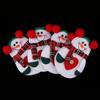 4 Pack Christmas Party Dinner Flatware Holder Santa Snowman Bags Decorations