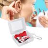 Hearing Aid Clip Rope 2 Fixation Rings Beautiful Bow Clips Prevent Lost Hearing Aids Holder Lanyard