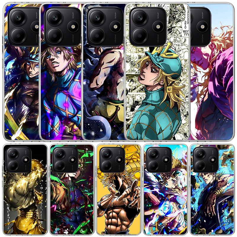 JoJo Adventure Dio Diego Brando Měkký kryt pro telefon Xiaomi Redmi Note 15 14 13 12 Pro Plus 14S 11S 11T 11E 10S 10 4G Vzor