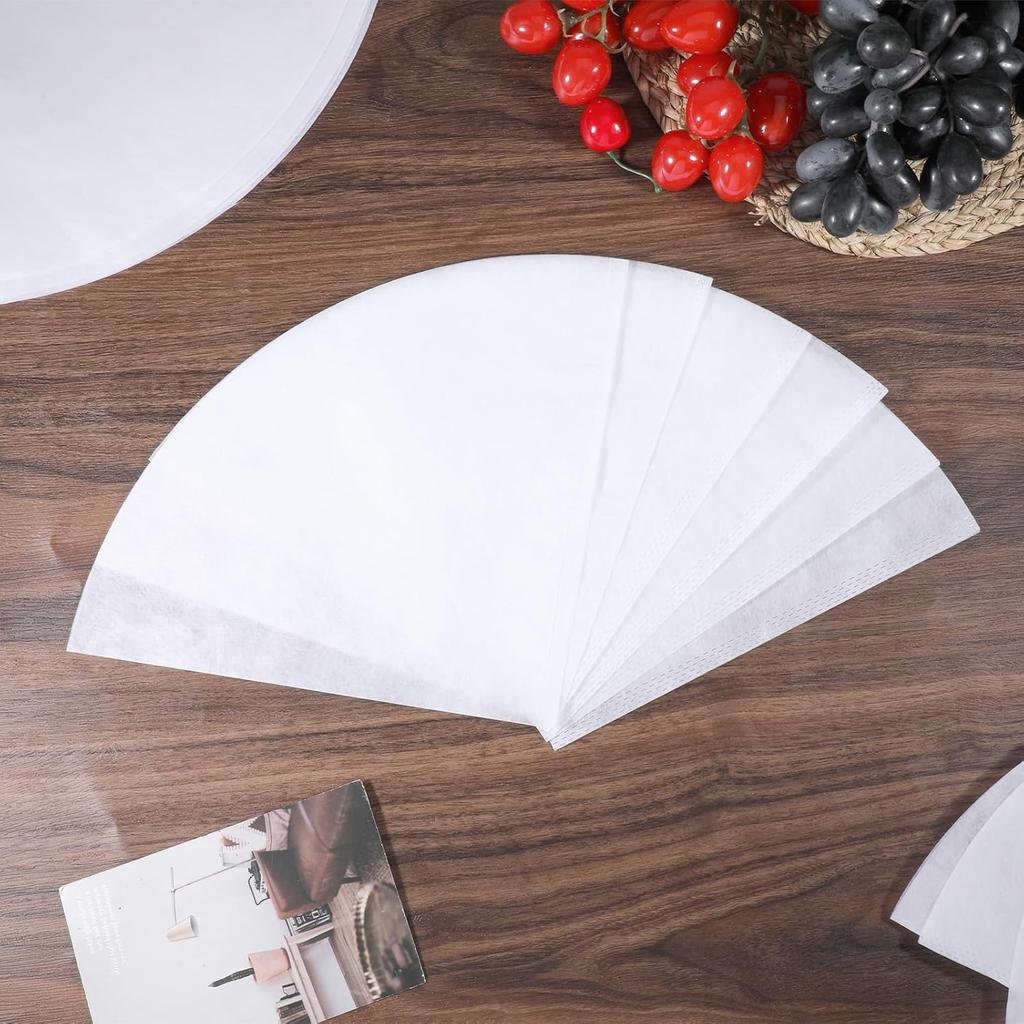 20 pcs 10 Inch Fryer Oil Filter, Non Woven Cooking Deep Oil Cones Strainer Grease Maple Syrup Beeswax Filter for Restaurant Kitchen Cafe Hotel Food