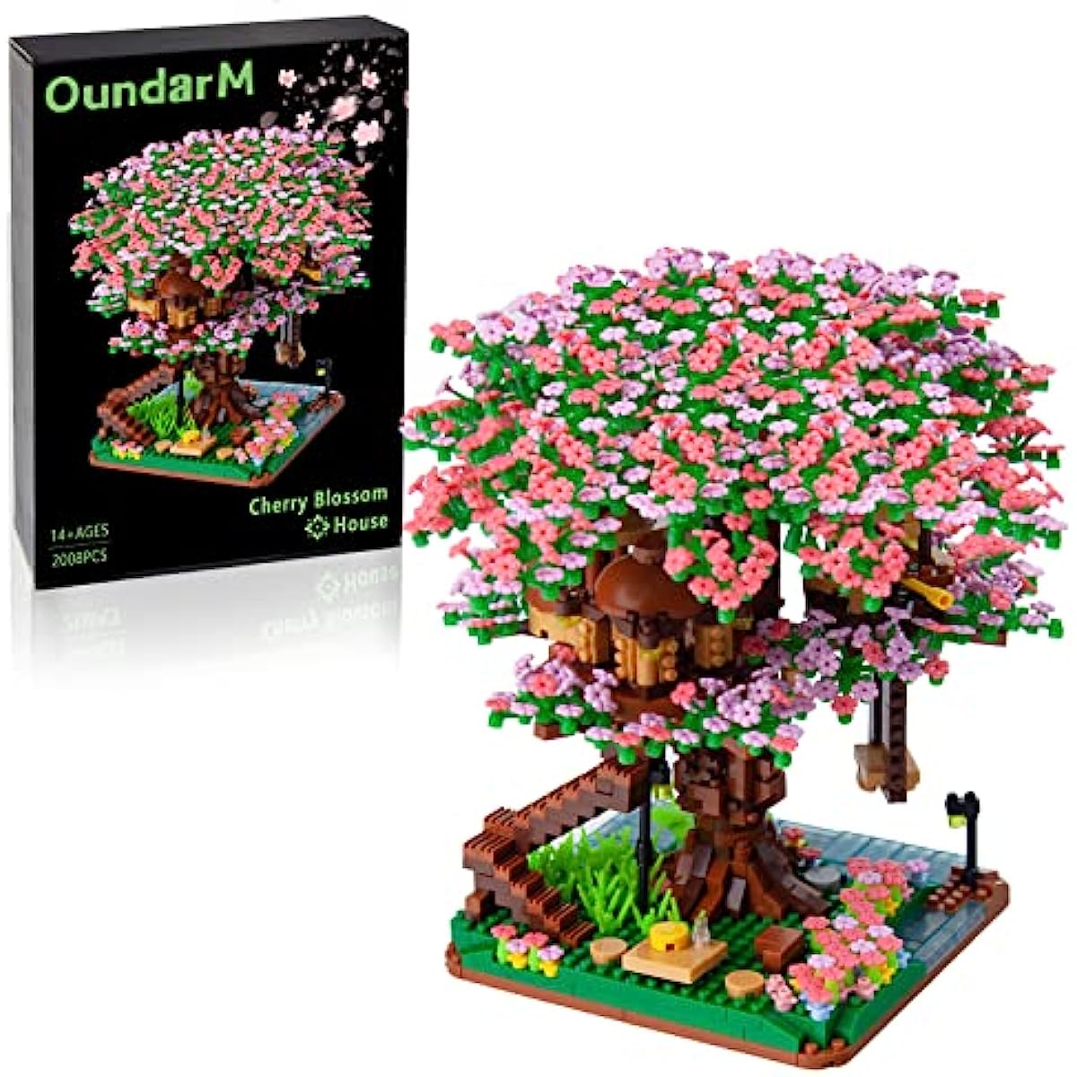 

Cherry Blossom Treehouse Bonsai Tree Building Blocks Set Sakura Botanical Collection Building Set for Adults Teens Home Decor