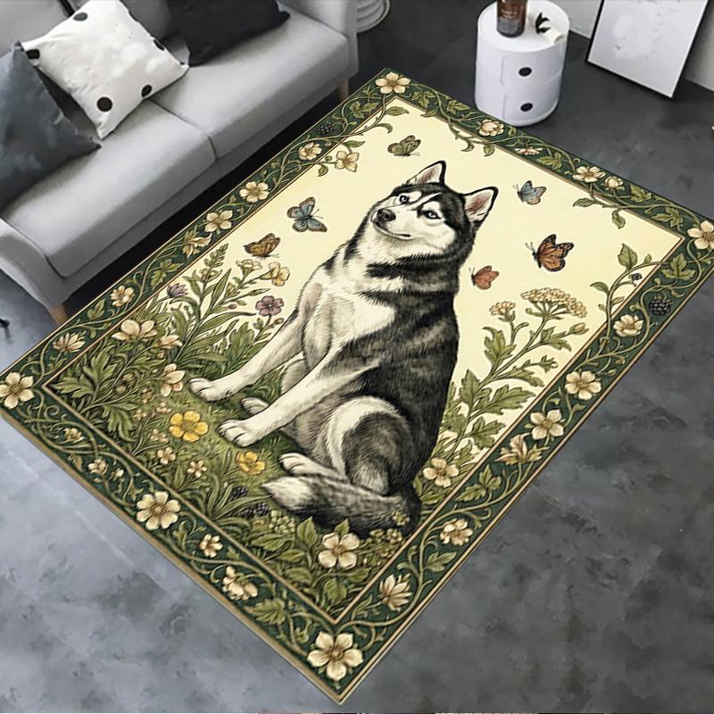 2025 New Husky Dog Carpet Rug for Living Room Bedroom Home Sofa Decoration,Kids Play Non-slip Floor Mat64