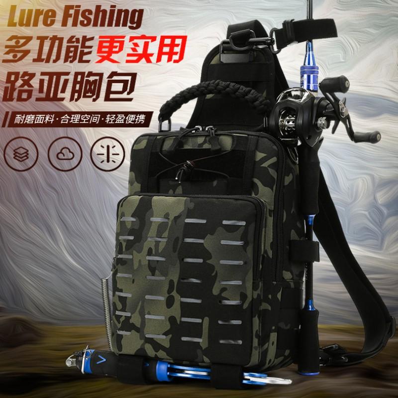 Multi-Functional Fishing Waist Pack With Rod Compartment Outdoor Gear Bag Anglers Lightweight Crossbody Backpack