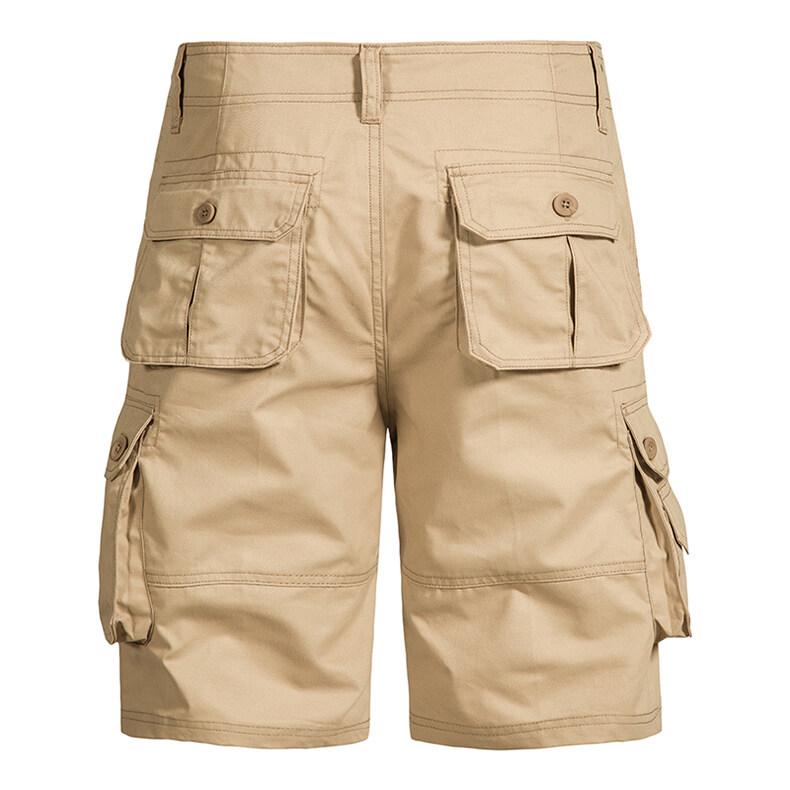 Men's Summer Multi-Pocket Cargo Bermuda Shorts - Casual, Lightweight Mid-Length