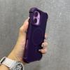 Luxury Matte Clear Four-Corner Skin-Feel Magnetic Phone Case for 17 16 15 14 13 12 11 Pro Max Plus