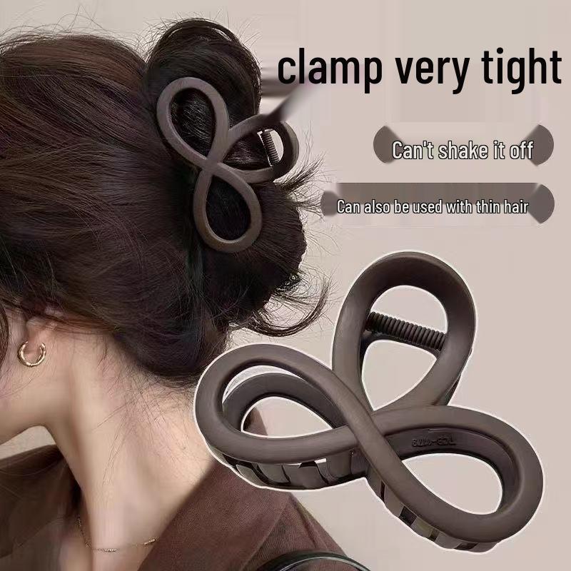 

Elegant Figure 8 Claw Clip 2025: Women s High-End Summer Updo Hairpin кофейный