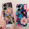 For OPPO Reno8 T 5G CPH2505 / Reno8 T CPH2481 (Reno 8T 4G) Cute Flower Butterfly Cat Painted Case Soft Silicone TPU Phone Cases