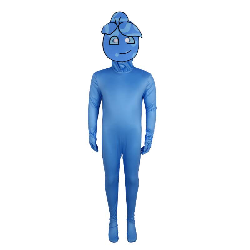 Watergirl And Fireboy Cosplay Costume Cartoon Jumpsuits Halloween Party Garment