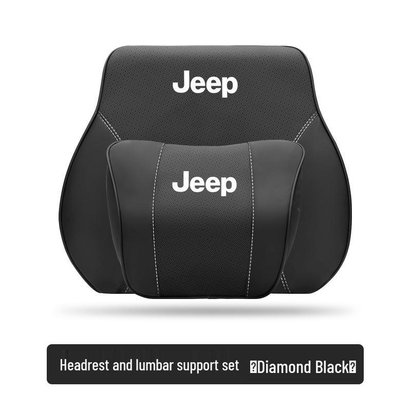 Zagłówek i podparcie lędźwiowe do Jeepa: Poduszka podróżna na szyję do Cherokee, Compass, Grand Commander
