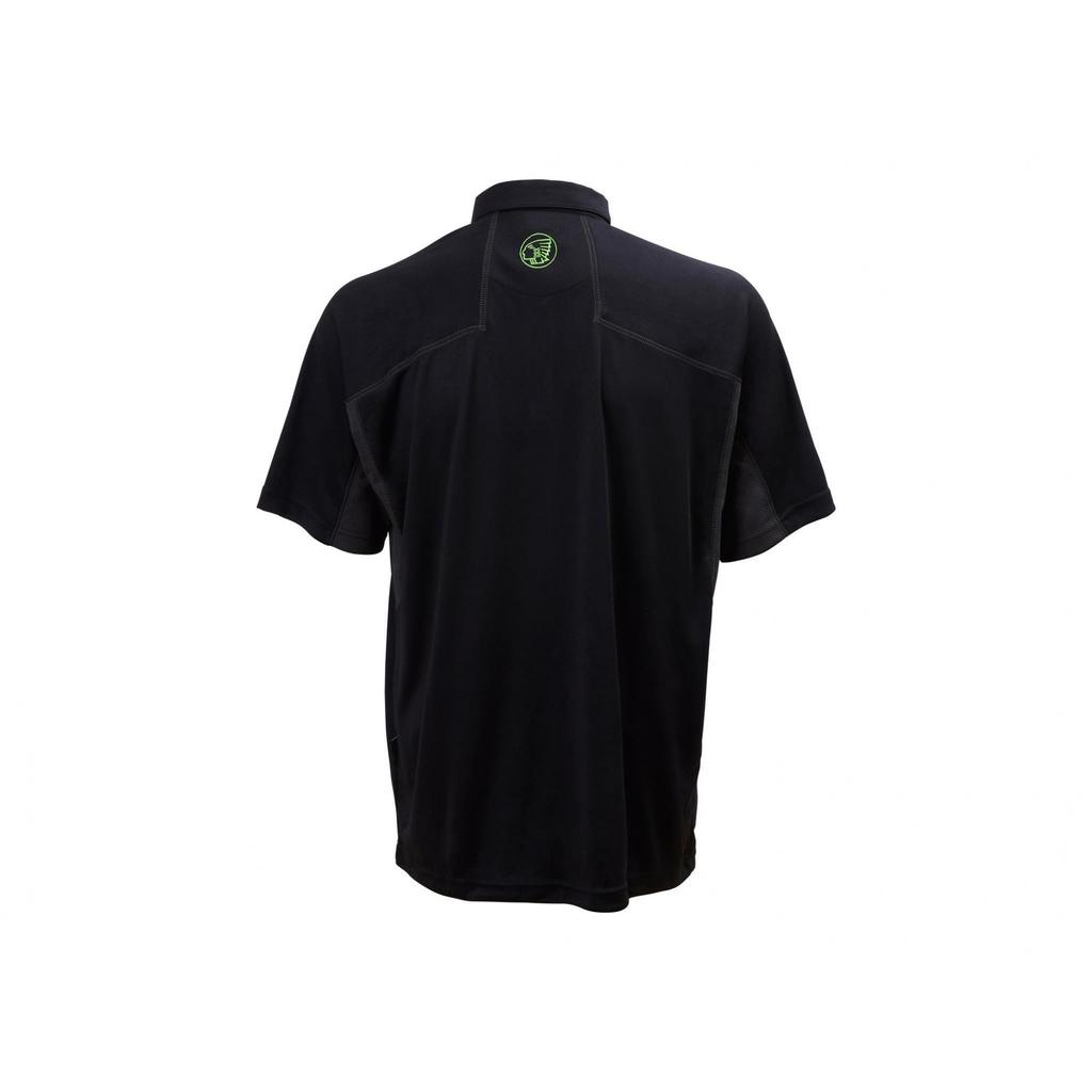 Apache Langley Black Performance Polo Shirt
