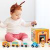 Wooden Stacking Toy Set For Early Education And Logic Development With Traffic Scene For Kids
