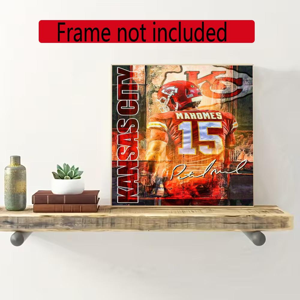 Patrick Mahomes 5D Diy Diamond Paintings Mosaic Wall Round Diamond Art Painting Kits Embroidery Crystal Accessories Frameless