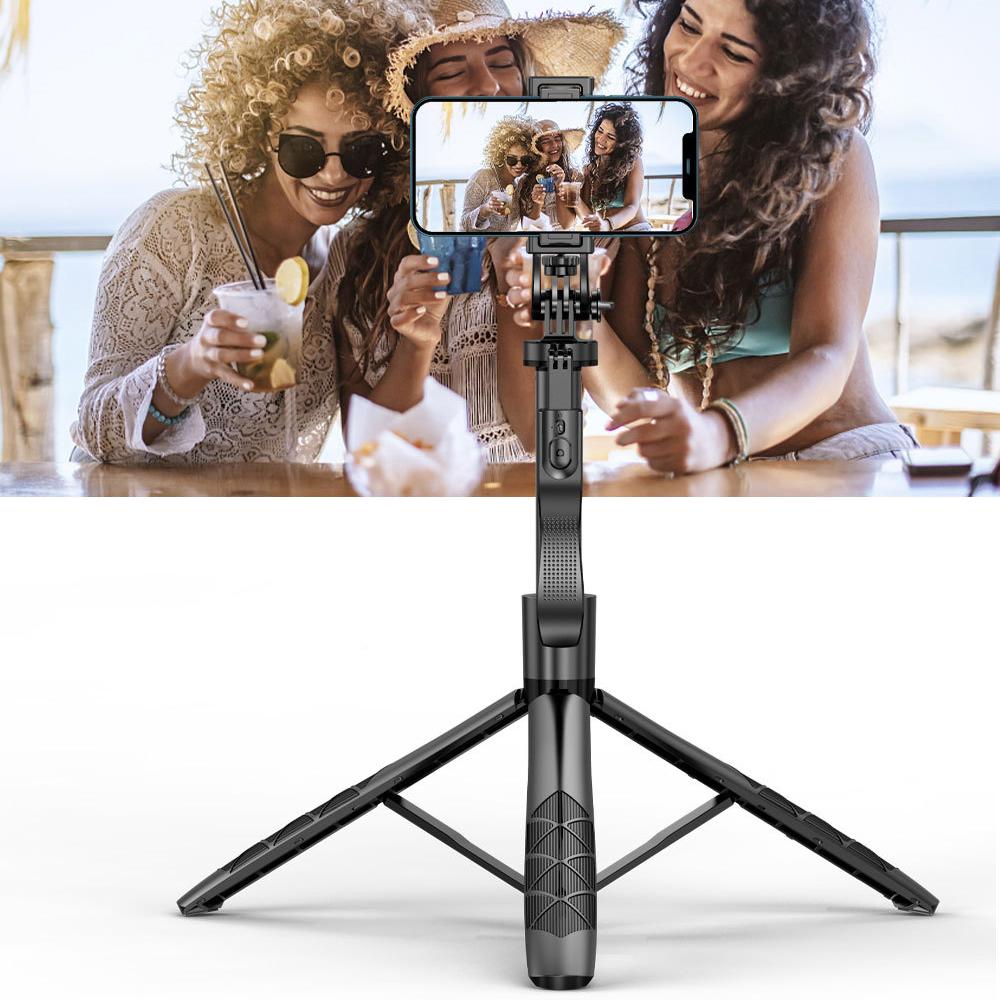 L16 Selfie Stick Tripod Mobile Phone Photography Integrated Bracket Anti Shake 360 Degree Rotation Multi Functional Floor Standing Selfie Stand