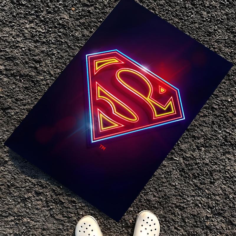 SUPERMAN Printed Carpet, Rug for Office Chair Living Room Bedroom Kitchen Room Decor Gifts.
