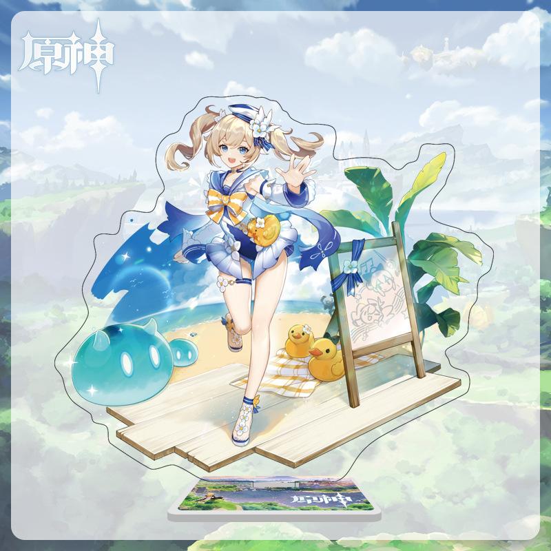 16cm Height  Acrylic Large Stand-up Display Featuring Characters From Mondstadt, Liyue, and Inazuma In Genshin Impact