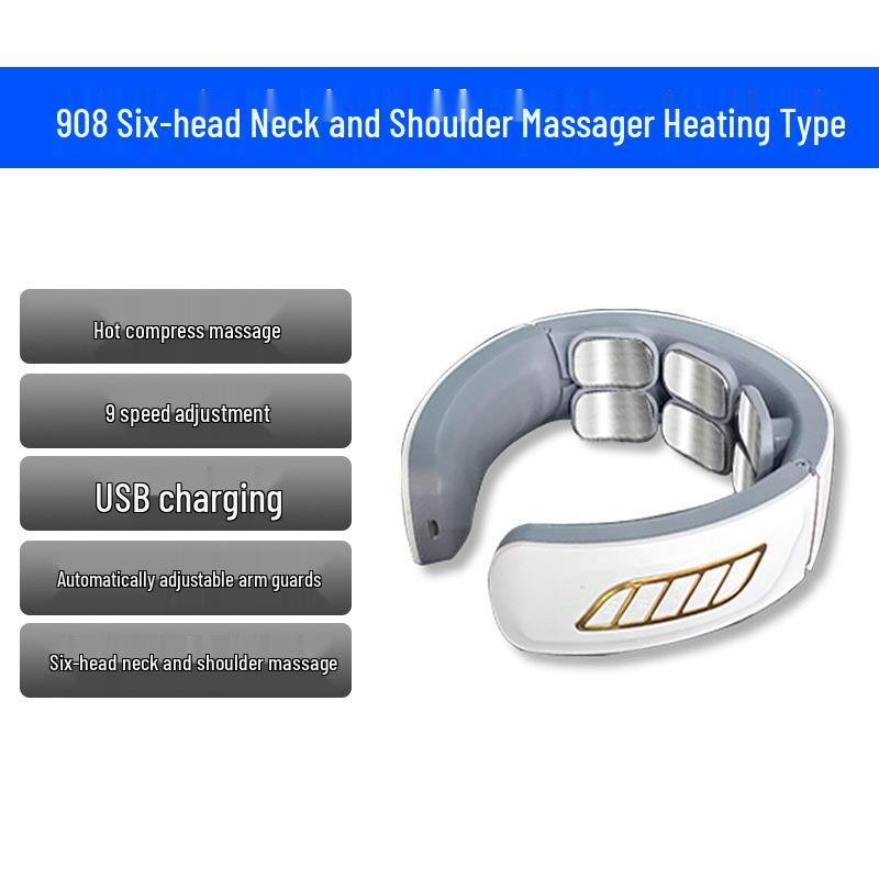 Multifunktionales Nackenmassagegerät mit elektromagnetischer Impulstherapie
