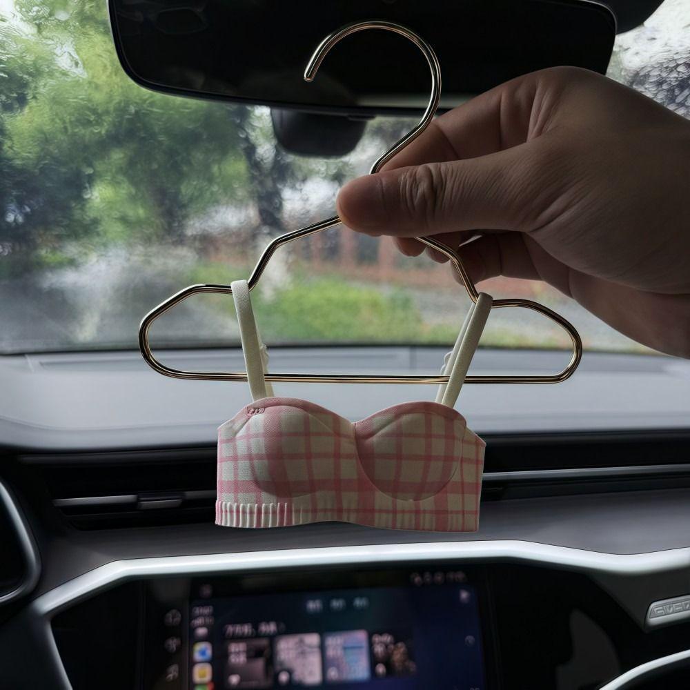 Leopard Print Car Hanging Ornament Underwear Shape Rearview Mirror Pendant Vehicle Interior Decor