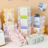 Useful Multilayer Mini Storage Box Magic Buckle Plastic Jewelry Storage Case Transparent Small Stationery Holder Kitchen