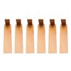 6pcs Door Stopper Wedge Polished Glossy Compact Wooden Firefighter Door Stopper for Home Apartment