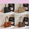 Stylish Vintage One Shoulder Tote Bag In Elegant Solid Colors For Trendy Fashion Lovers