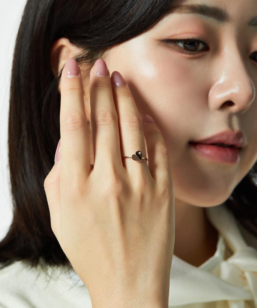 Helene Jewelry 14K 18K Eclat Heart Miss Ring Gold Ring