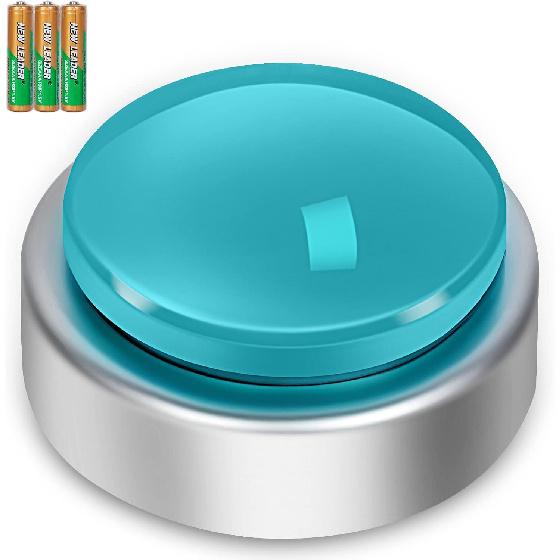 BATVOX Large Talking Button Clock, Talking Alarm Clock with Volume Control, Telling Time and Day of The Week, Alarm, Gift Clock for