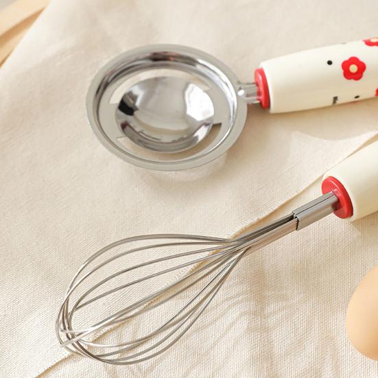 Toddle Food Prep Kit Stainless Steel Mesh Strainer Egg Beater Whisk Potato Press for Homemade Purees Baking Food-Grade Essential Kitchen Tools for