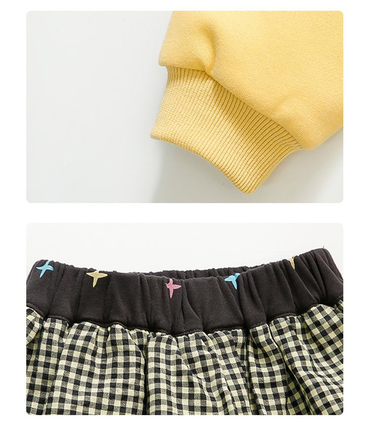 Spring 2025 Girls' Cartoon Sweatshirt & Pants Set - Casual Two-Piece for Baby Girls