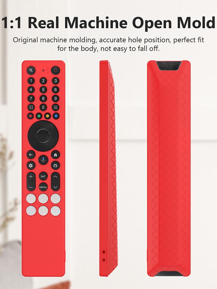 For TCL RC833A Silicone Remote Control Case with Lanyard Protective Cover Anti-Scratch Drop-Proof RC Cover Smart TV Accessories