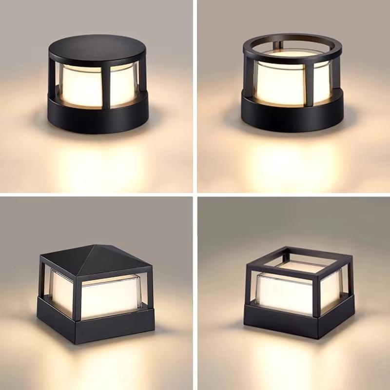 Hot Sale Good Quality Black Bedroom Bedside Wall Lamp Living Room Outdoor Waterproof LED Acrylic Ceiling Column Light